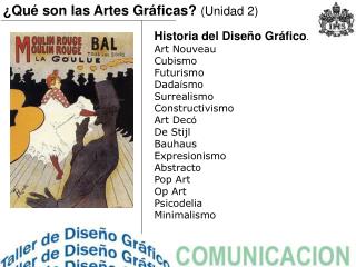 Historia del D iseño G ráfico . Art Nouveau Cubismo Futurismo Dada í smo Surrealismo