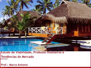 Estudo de Viabilidade, Produtos Hoteleiros e Tendências do Mercado Prof.: Marco Antonio
