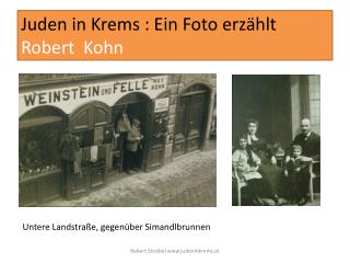Juden in Krems : Ein Foto erzählt Robert Kohn