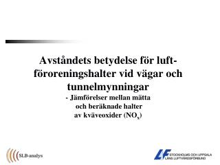 Bakgrund och syfte