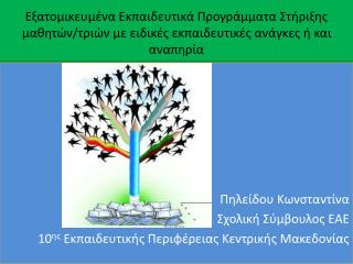 Πηλείδου Κωνσταντίνα Σχολική Σύμβουλος ΕΑΕ 10 ης Εκπαιδευτικής Περιφέρειας Κεντρικής Μακεδονίας