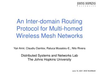 An Inter-domain Routing Protocol for Multi-homed Wireless Mesh Networks