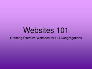 Websites 101