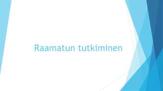 Raamatun tutkiminen