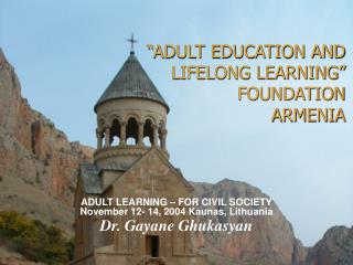 “ADULT EDUCATION AND LIFELONG LEARNING” FOUNDATION ARMENIA