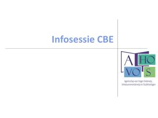 Infosessie CBE