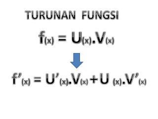 f (x) = U (x) .V (x)