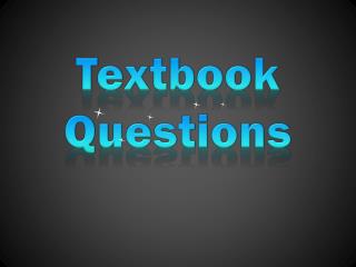 Textbook Questions