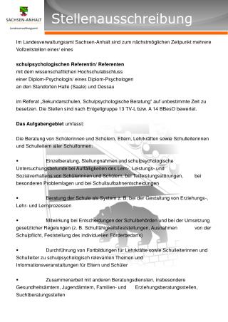 Stellenausschreibung