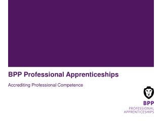 BPP Professional Apprenticeships