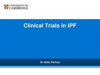 Clinical Trials in IPF