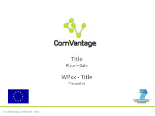 Title Place – Date WPxx - Title Presenter