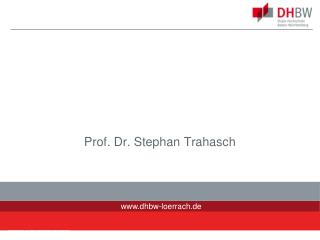 Prof. Dr. Stephan Trahasch