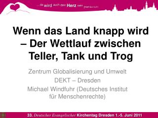 Wenn das Land knapp wird – Der Wettlauf zwischen Teller, Tank und Trog