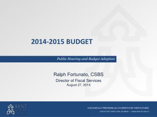 2014-2015 Budget