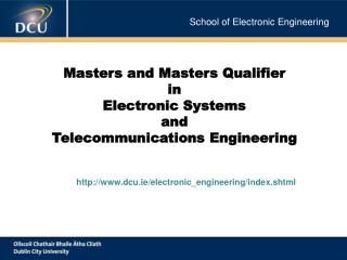 School of Electronic Engineering