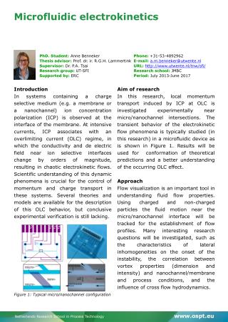 Microfluidic electrokinetics