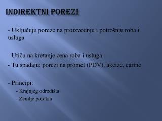 INDIREKTNI POREZI