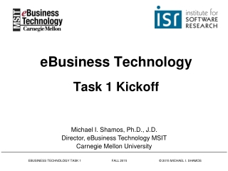 eBusiness Technology Task 1 Kickoff