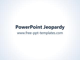 PowerPoint Jeopardy