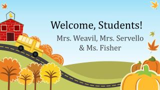 Welcome, Students!