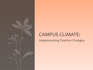 Campus Climate: