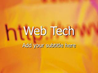 Web Tech