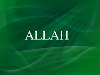 ALLAH