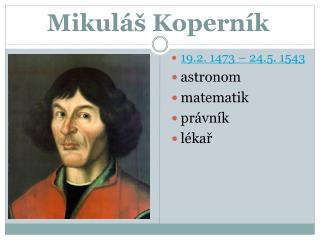 Mikuláš Koperník