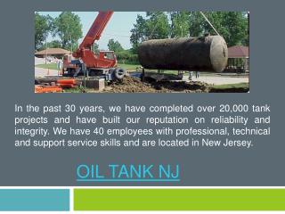 Best Oil Tank NJ Removal Services