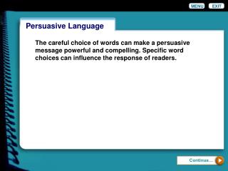 Persuasive Language