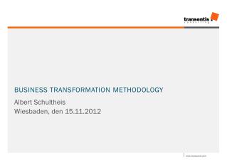 Business Transformation Methodology