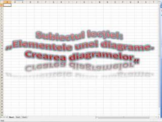 Subiectul lecției: ,,Elementele unei diagrame. Crearea diagramelor„