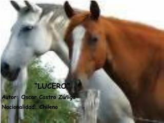 “LUCERO” Autor: Oscar Castro Zúñiga Nacionalidad: Chileno