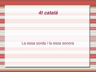 4t català