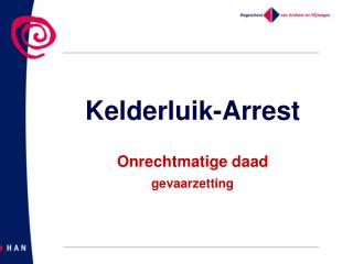 Kelderluik-Arrest