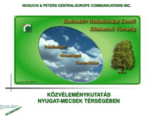 KÖZVÉLEMÉNYKUTATÁS NYUGAT-MECSEK TÉRSÉGÉBEN