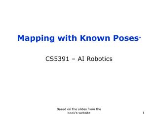 Mapping with Known Poses *