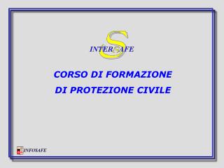 CORSO DI FORMAZIONE DI PROTEZIONE CIVILE