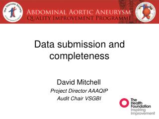 Data submission and completeness