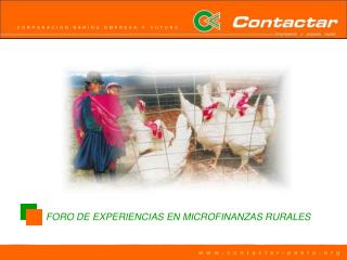 FORO DE EXPERIENCIAS EN MICROFINANZAS RURALES