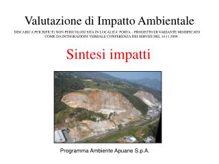 Valutazione di Impatto Ambientale