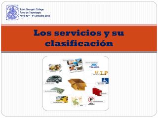Los servicios y su clasificación