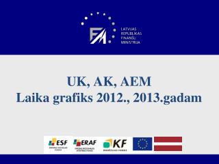 UK, AK, AEM Laika grafiks 2012., 2013.gadam