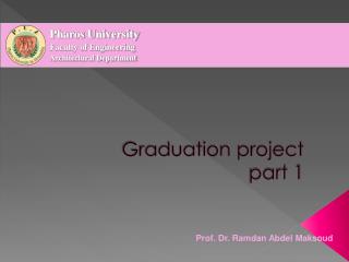 Graduation project part 1