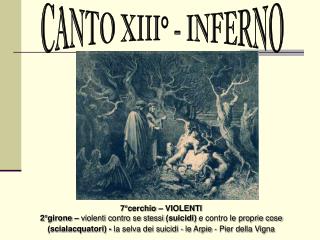 CANTO XIII° - INFERNO
