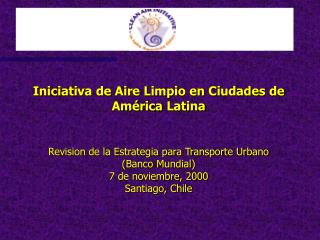 Iniciativa de Aire Limpio en Ciudades de América Latina