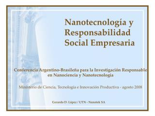 Nanotecnología y Responsabilidad Social Empresaria