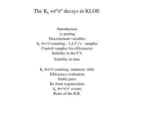 The K L  p 0 p 0 decays in KLOE