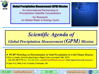 WCRP Workshop on Determination of Solid Precipitation in Cold Climate Regions